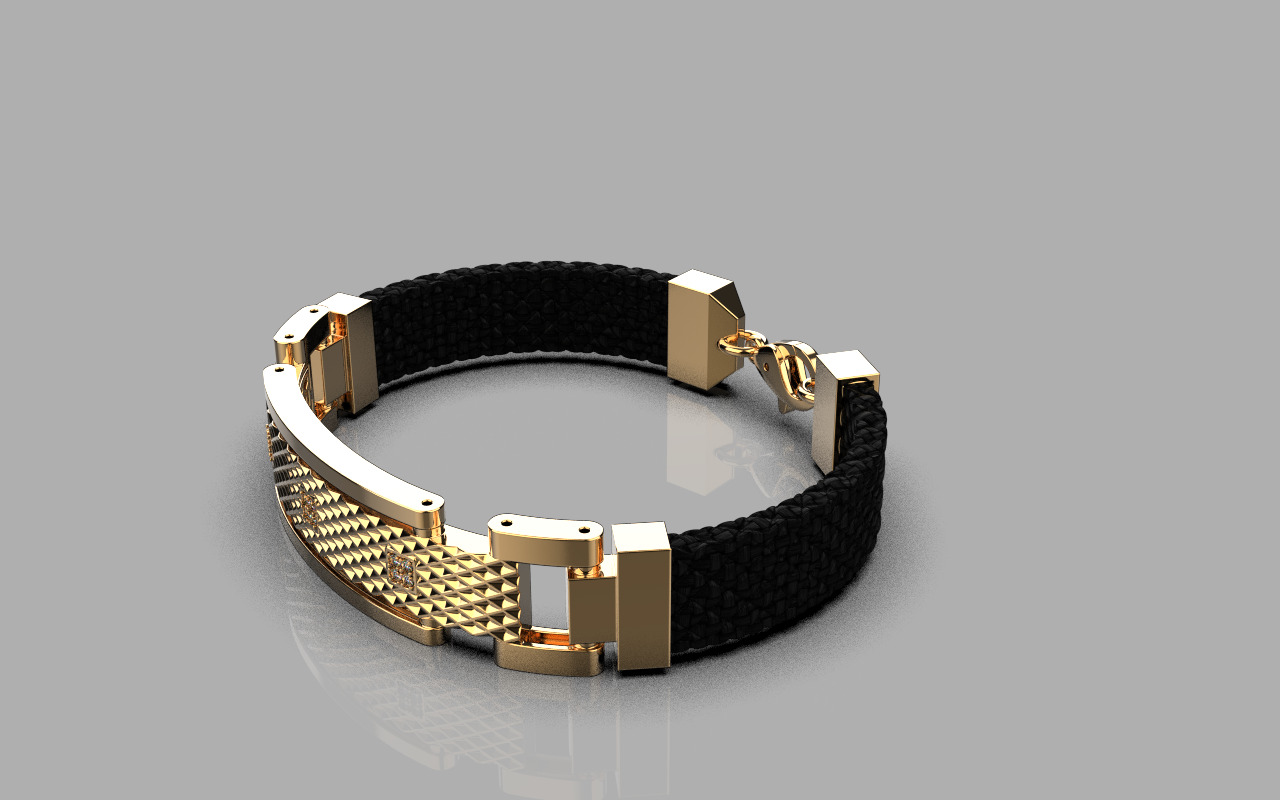 Man bracelet model 1326 3D print model_22