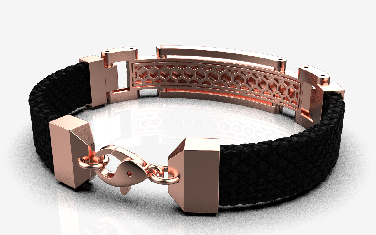 Man bracelet model 1326 3D print model_30