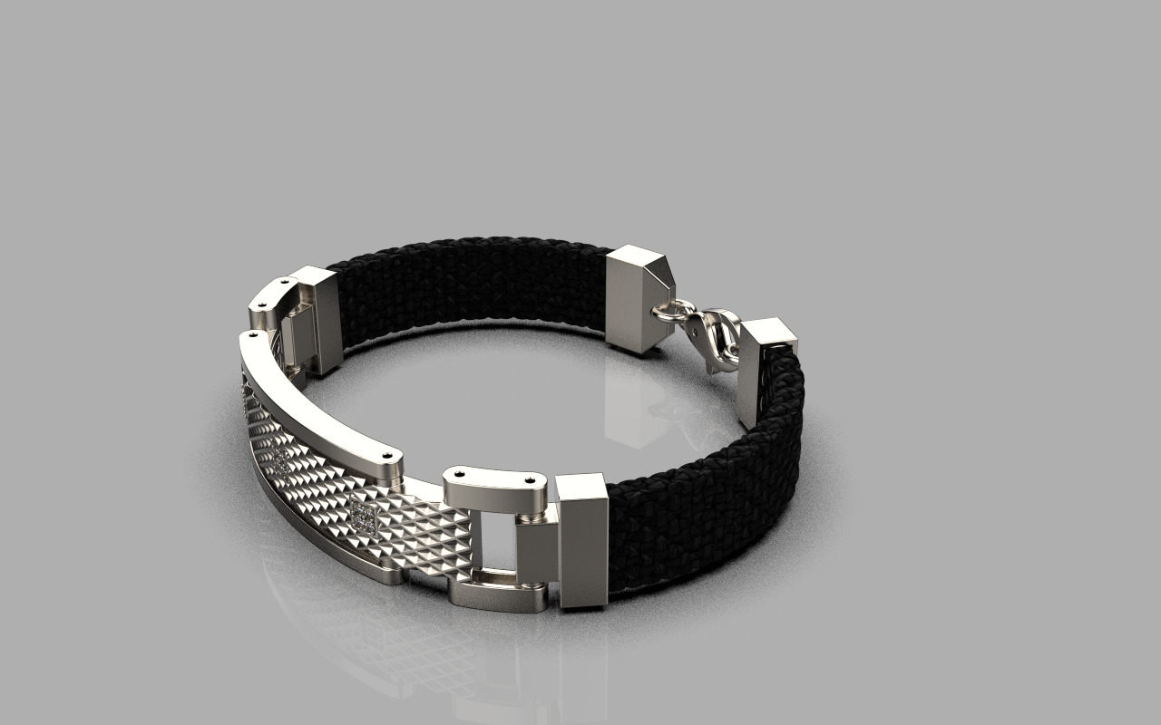 Man bracelet model 1326 3D print model_23