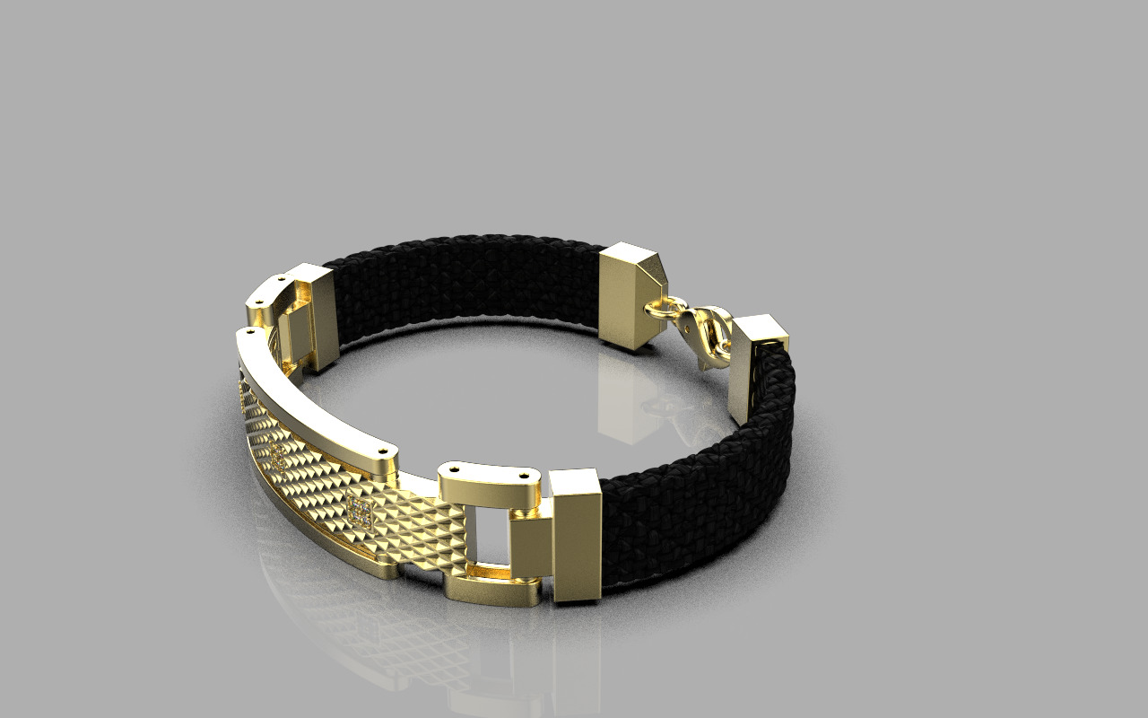 Man bracelet model 1326 3D print model_21