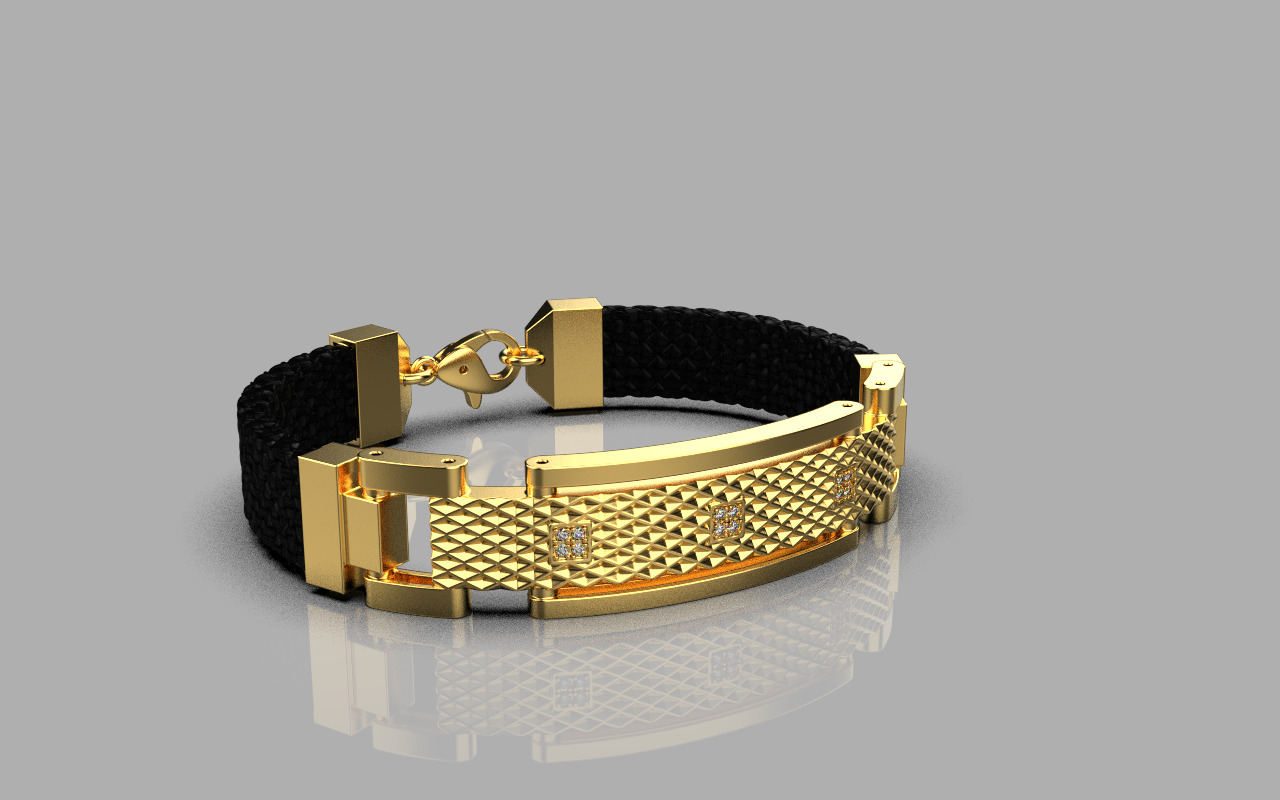Man bracelet model 1326 3D print model_16