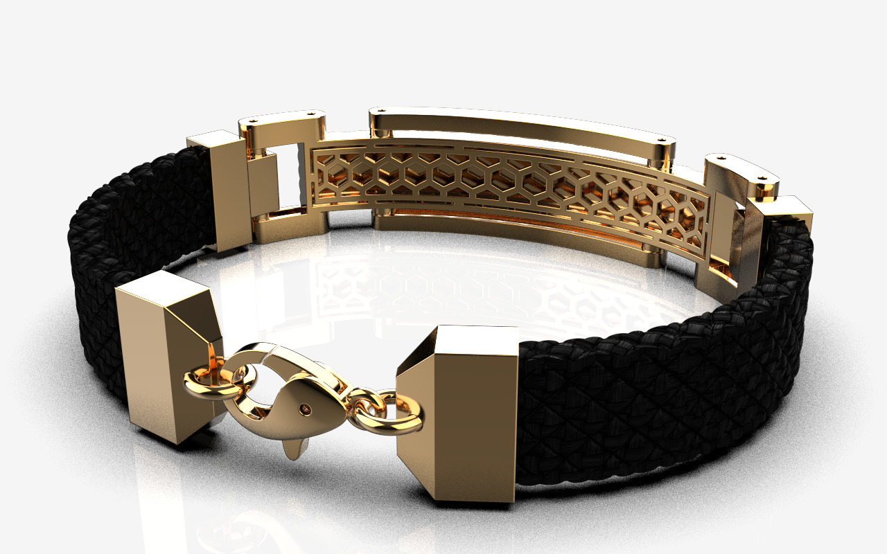 Man bracelet model 1326 3D print model_28