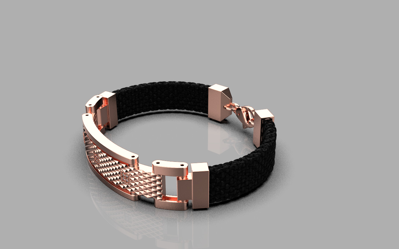Man bracelet model 1326 3D print model_24