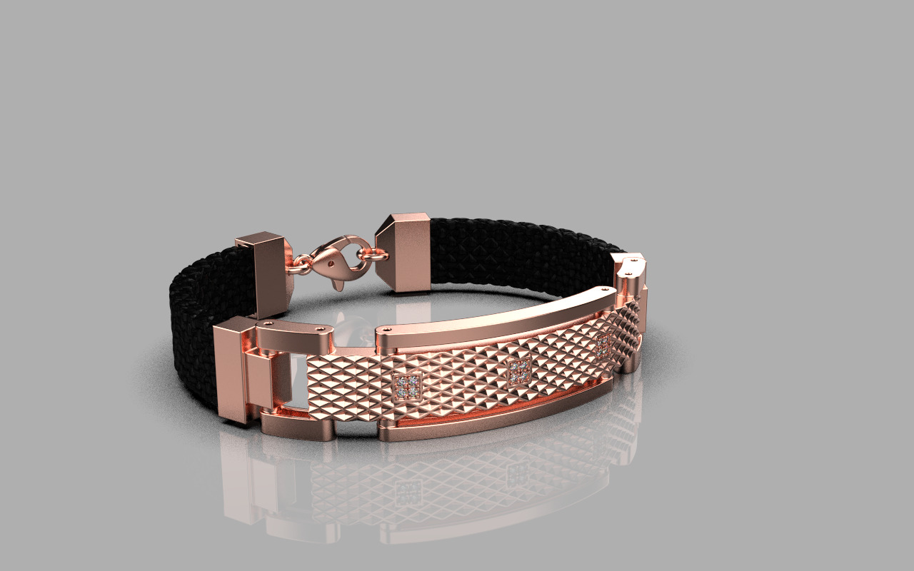 Man bracelet model 1326 3D print model_19