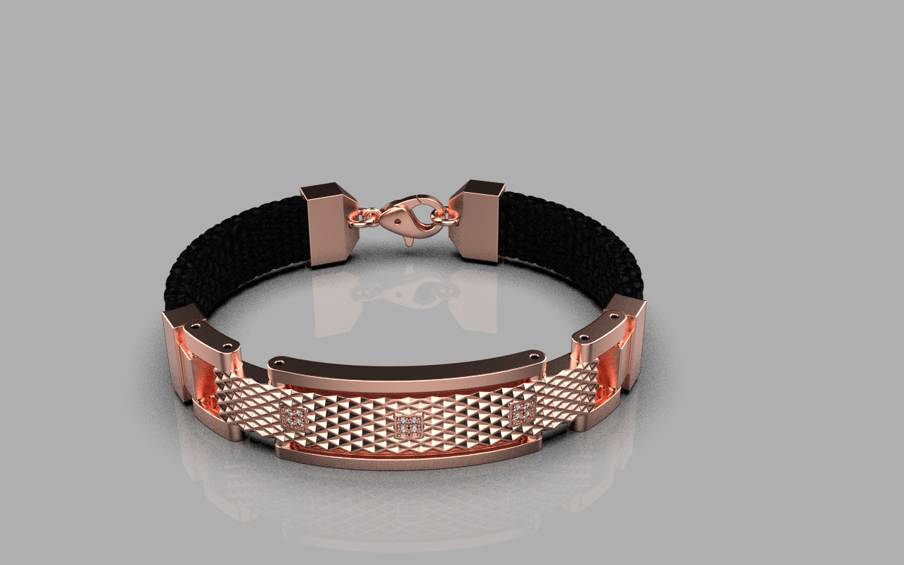 Man bracelet model 1326 3D print model_14