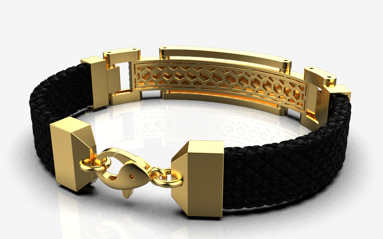 Man bracelet model 1326 3D print model_26