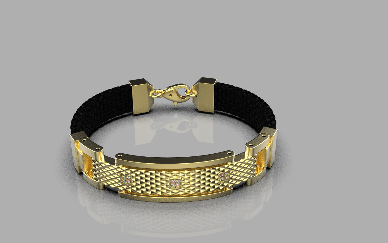 Man bracelet model 1326 3D print model_11