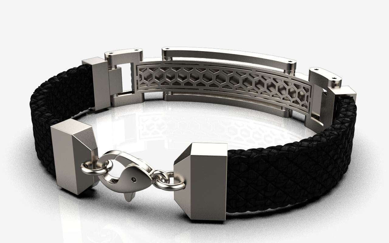 Man bracelet model 1326 3D print model_29