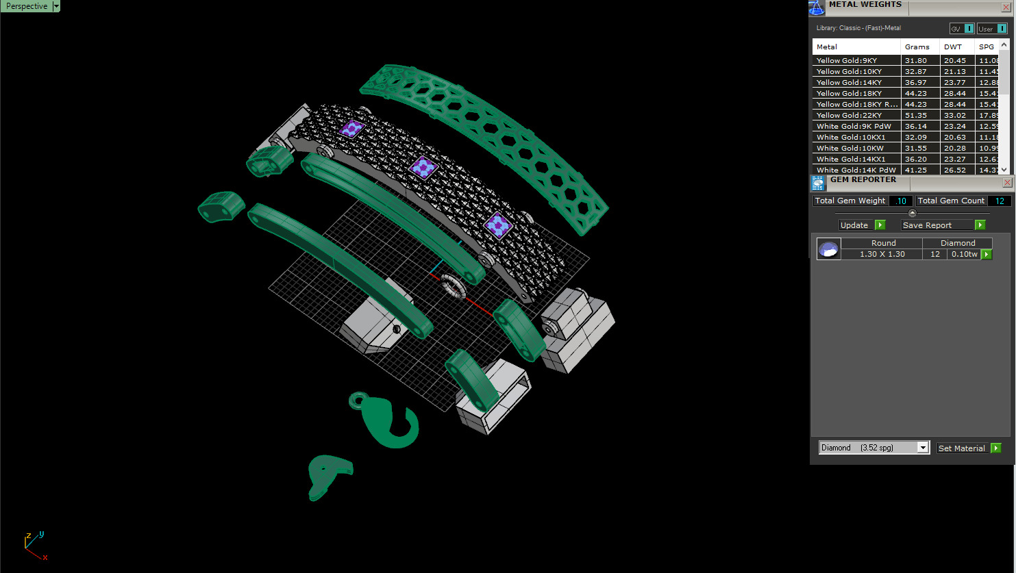 Man bracelet model 1326 3D print model_2