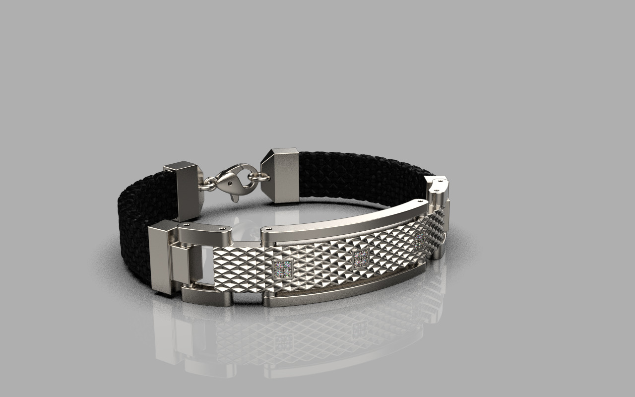 Man bracelet model 1326 3D print model_18