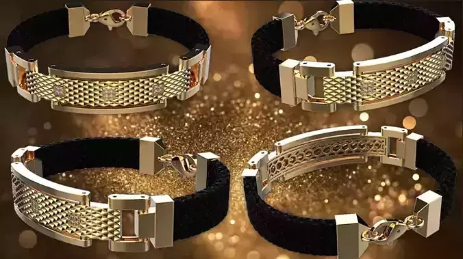 Man bracelet model 1326 3D print model