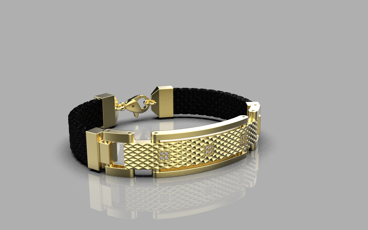 Man bracelet model 1326 3D print model_17