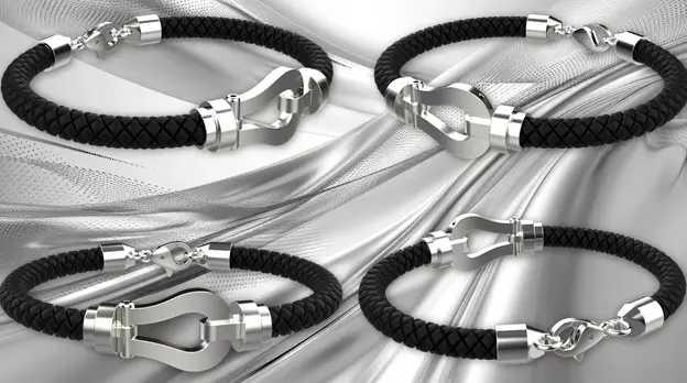 Man bracelet model 1327 3D print model_0