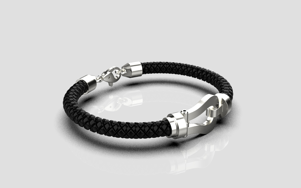 Man bracelet model 1327 3D print model_14
