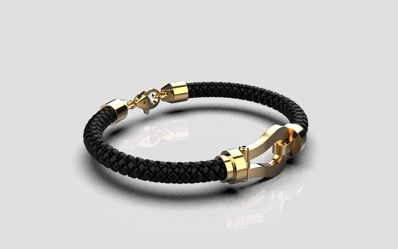 Man bracelet model 1327 3D print model_11