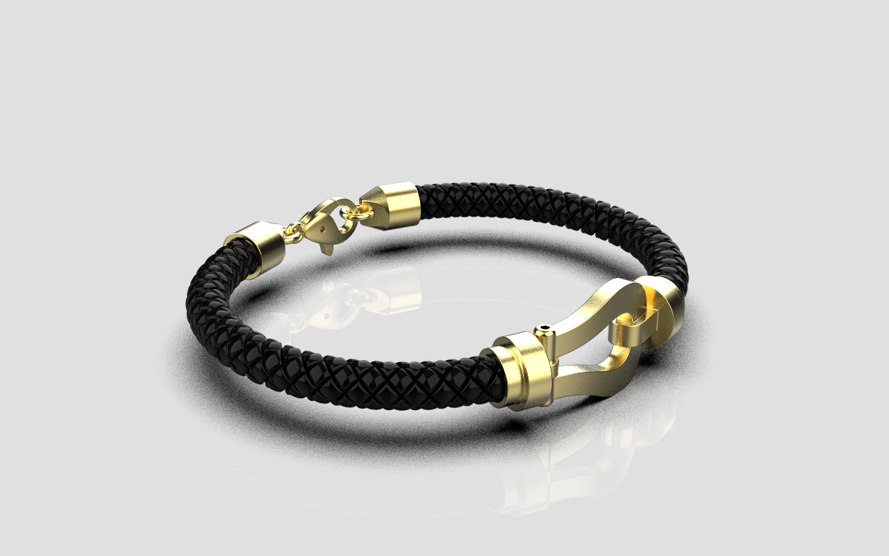 Man bracelet model 1327 3D print model_10