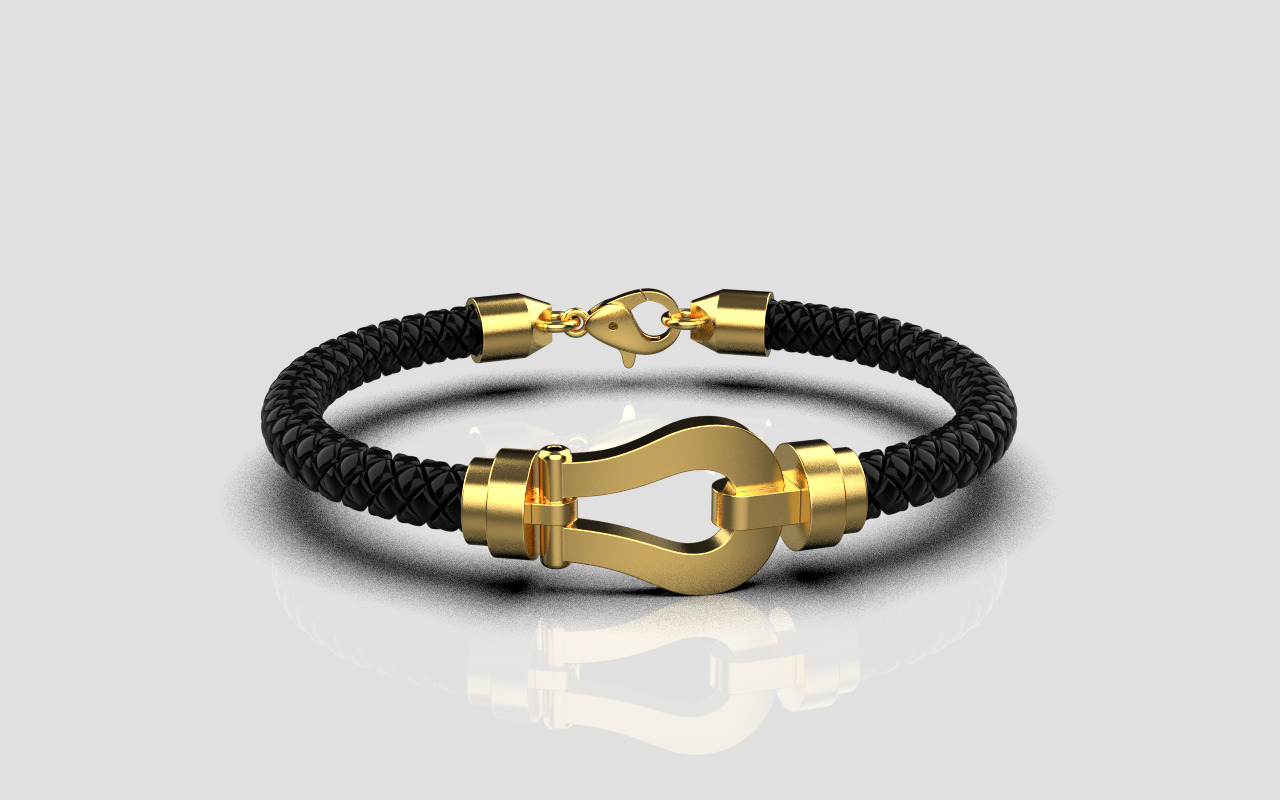 Man bracelet model 1327 3D print model_3