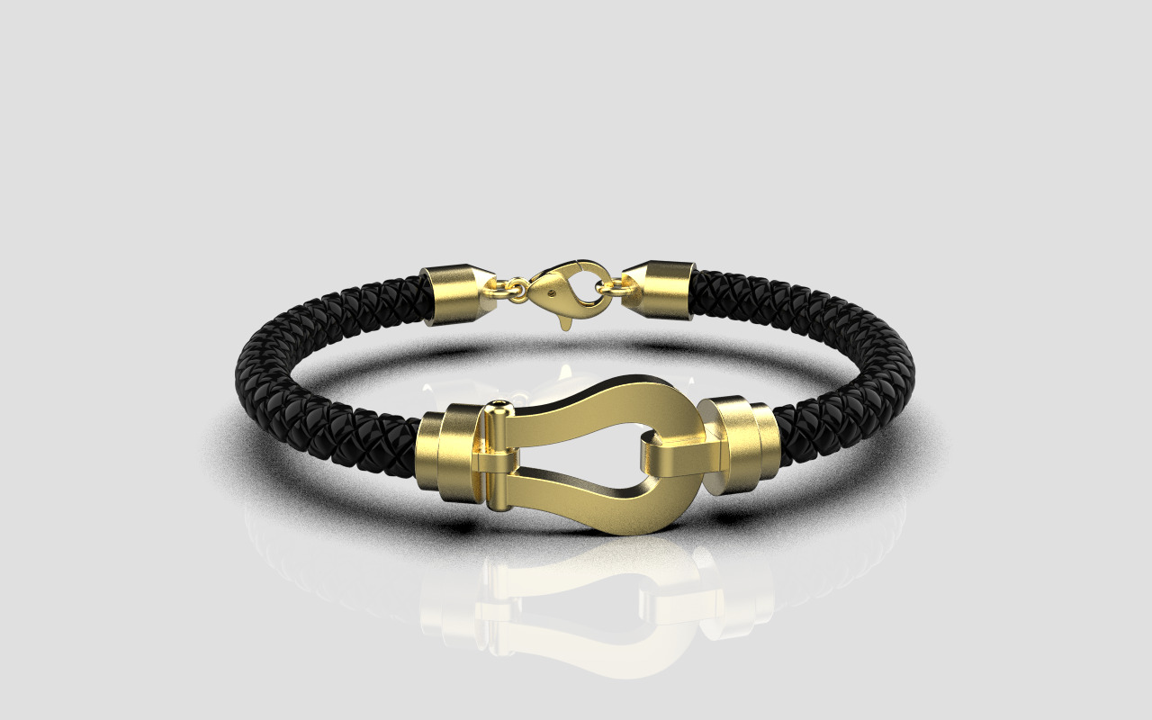 Man bracelet model 1327 3D print model_4