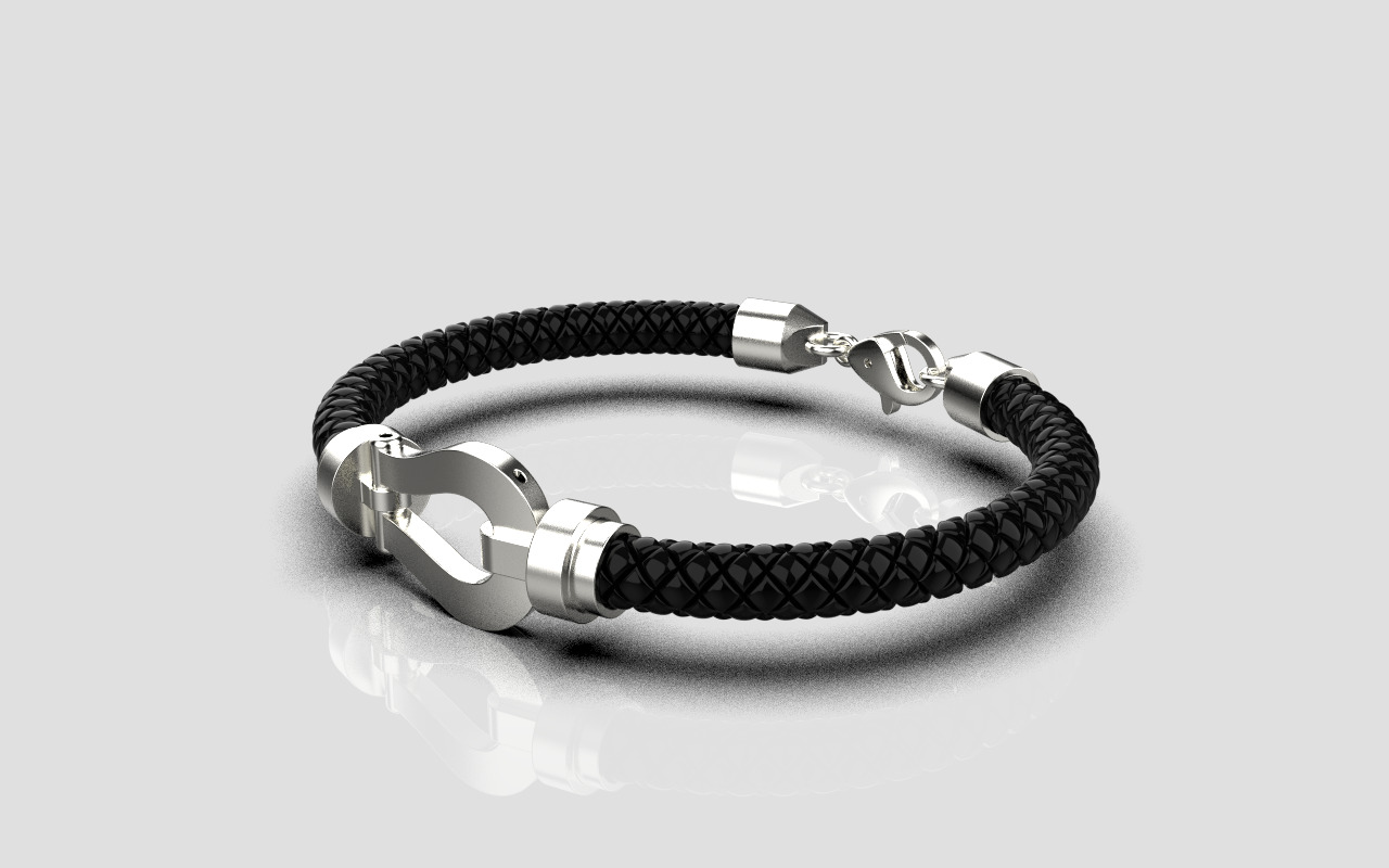 Man bracelet model 1327 3D print model_20