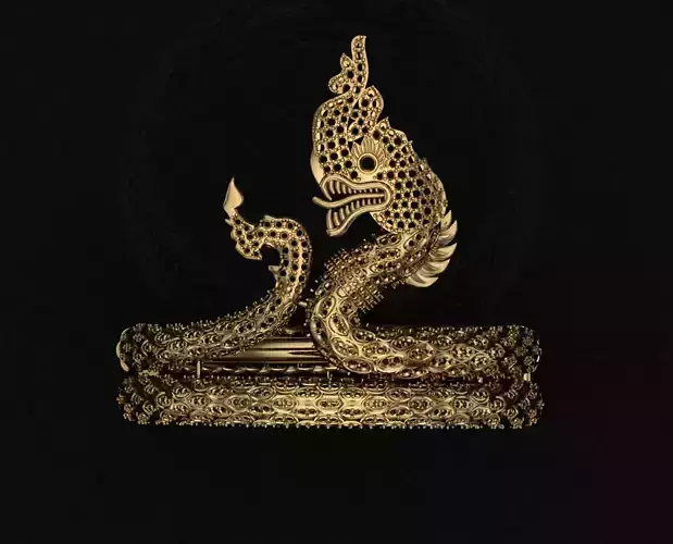 Naga Braceletes Khmer Curlture 3D print model