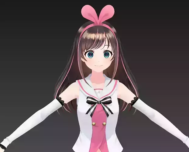 anime girl in a white dress