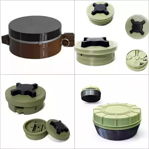 PMN-1 PMN-2 PMN-3 PMN-4 anti-personnel mines of pressure action