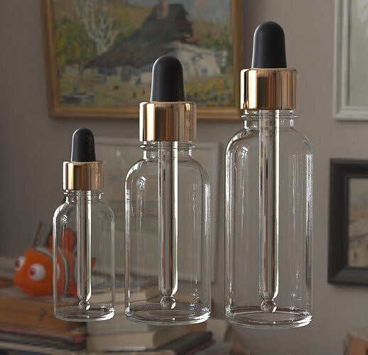 Dropper Bottle 3D Model 3D model