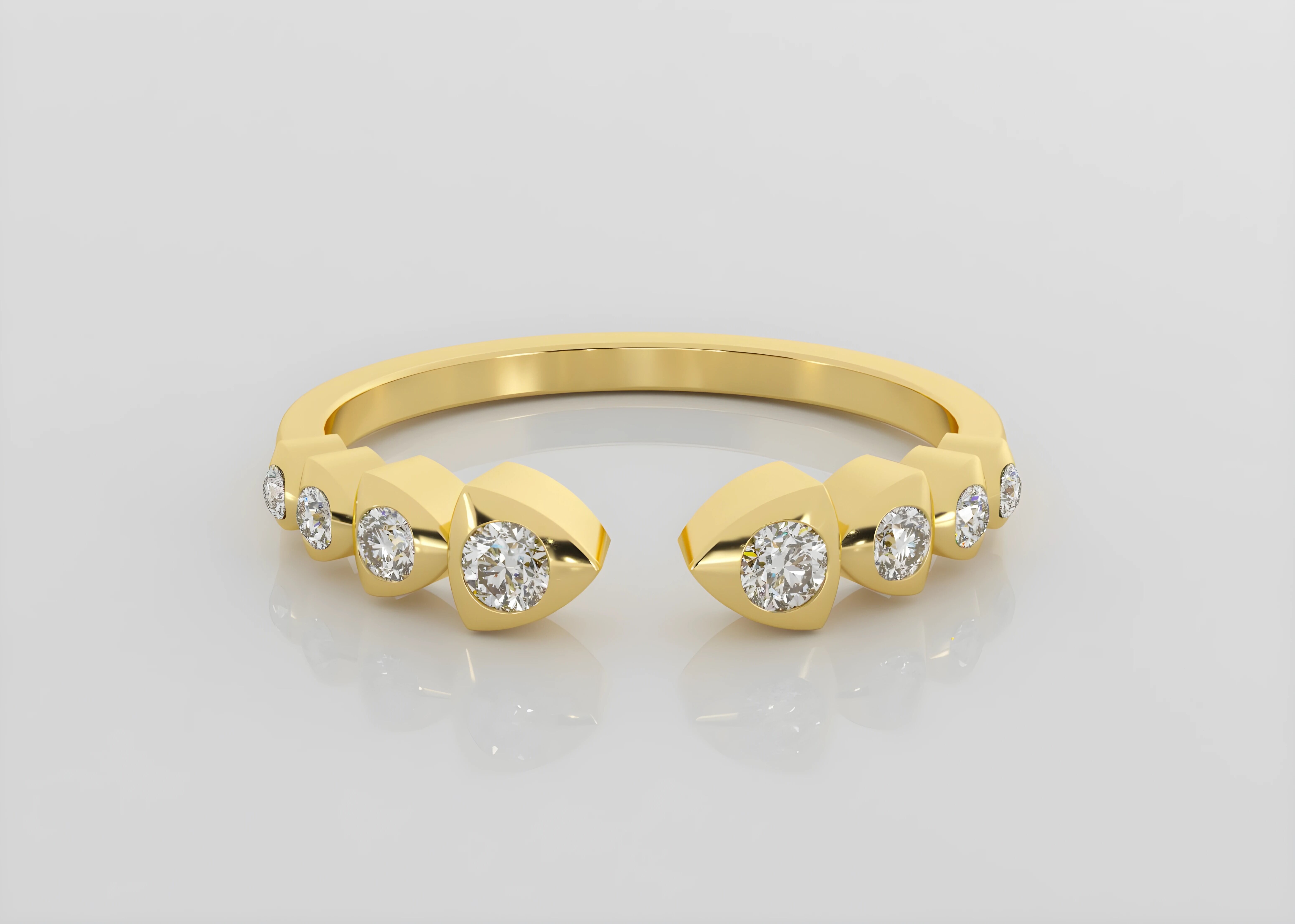 Snake Inspiration Italian diamond ring 3dm stl render detail 3D print model_2