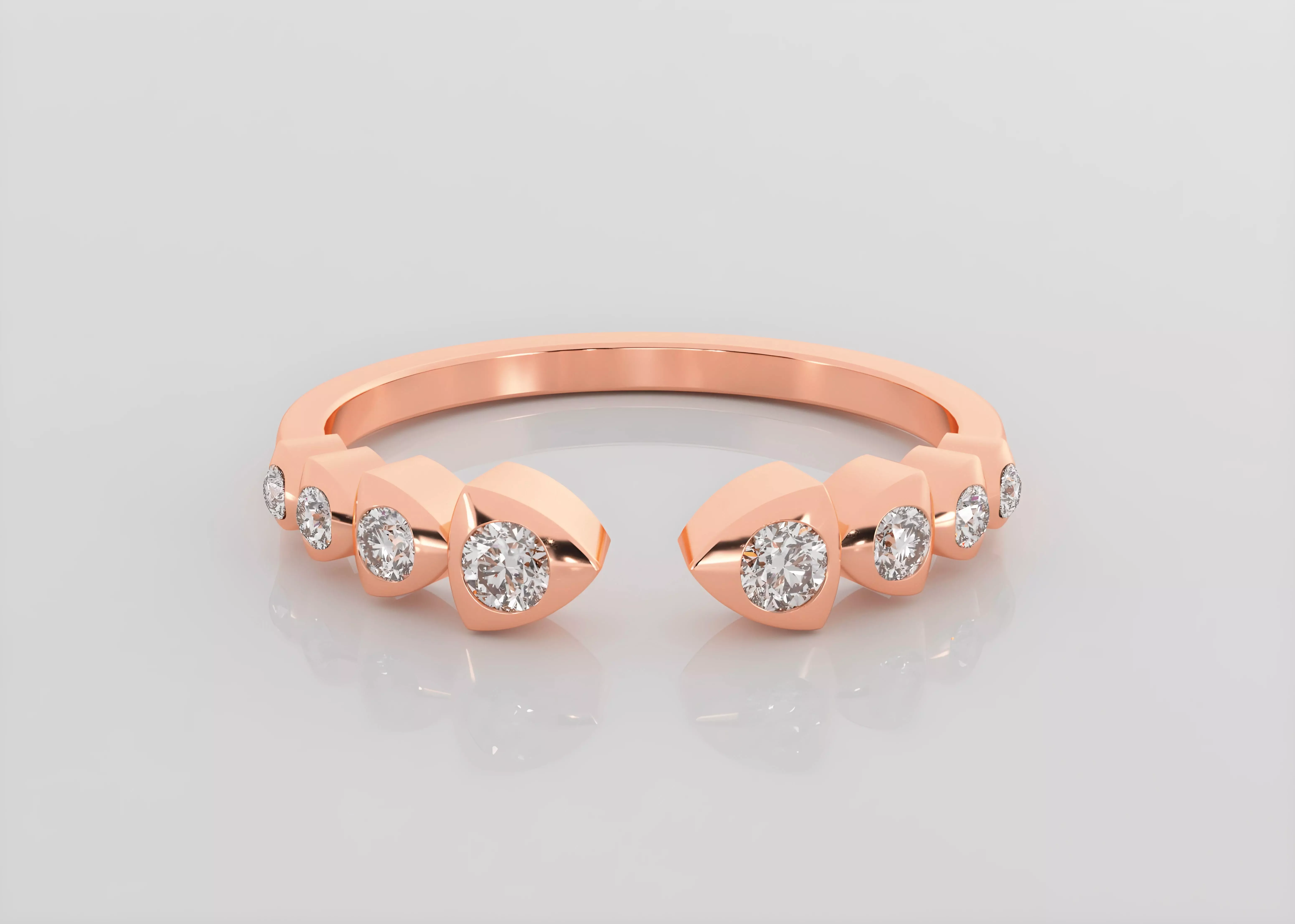 Snake Inspiration Italian diamond ring 3dm stl render detail 3D print model_0