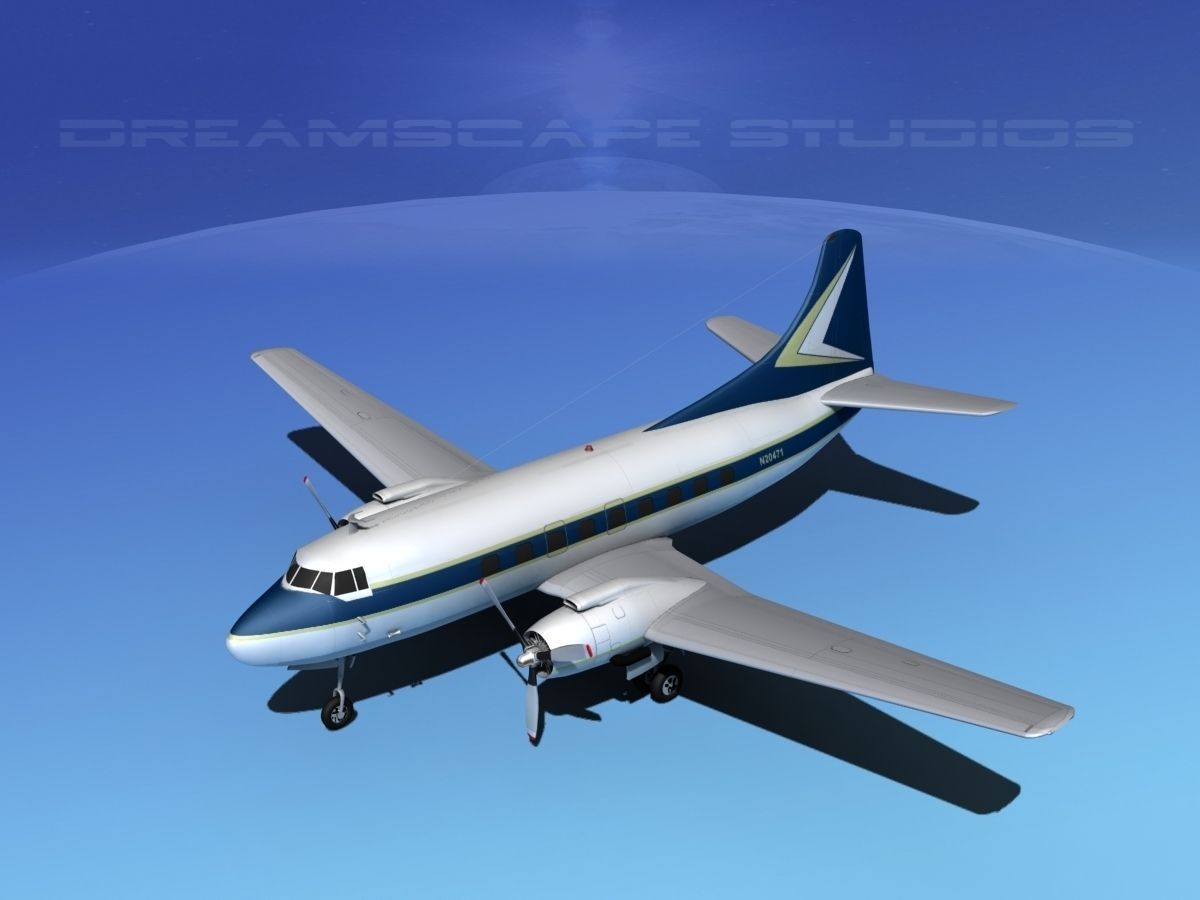 Martin 202 Executive 2 3D model_8