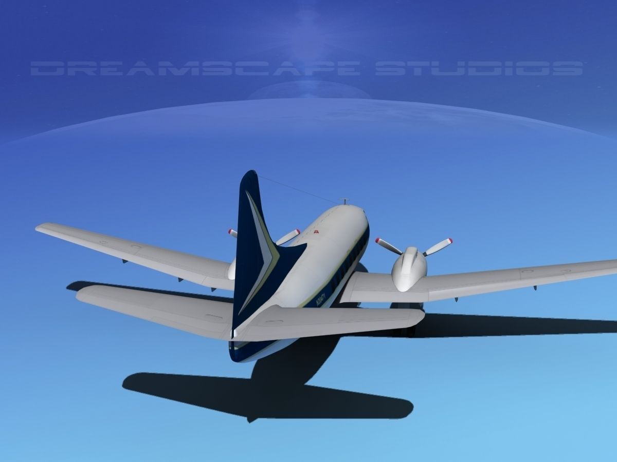 Martin 202 Executive 2 3D model_3