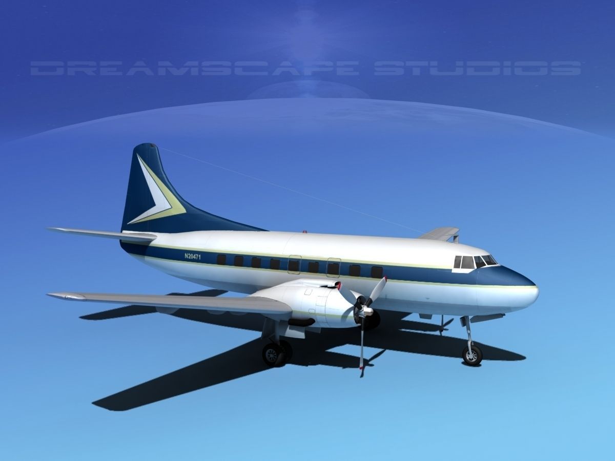 Martin 202 Executive 2 3D model_11