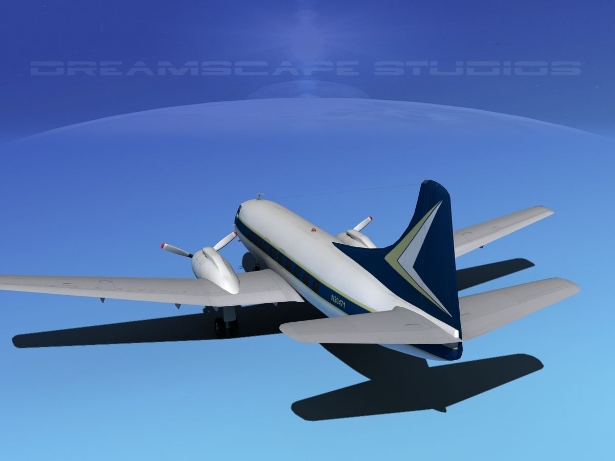 Martin 202 Executive 2 3D model_2