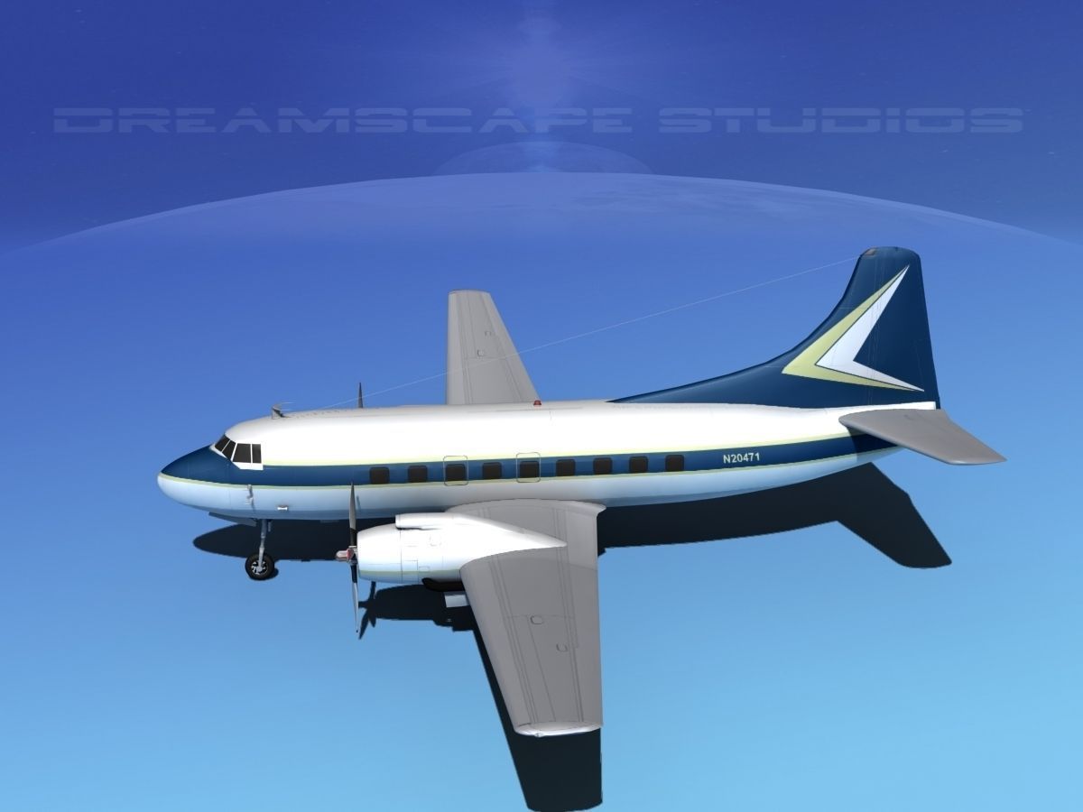 Martin 202 Executive 2 3D model_9