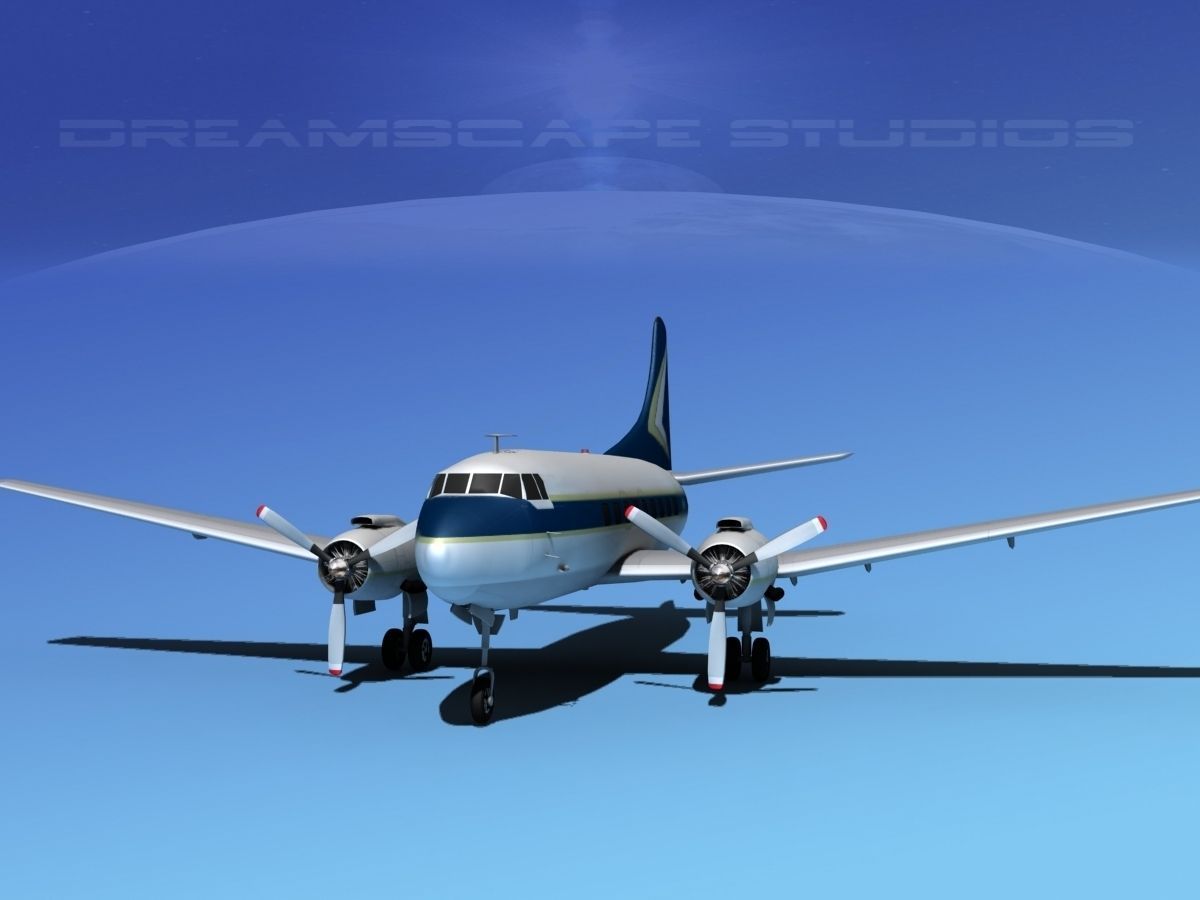 Martin 202 Executive 2 3D model_1