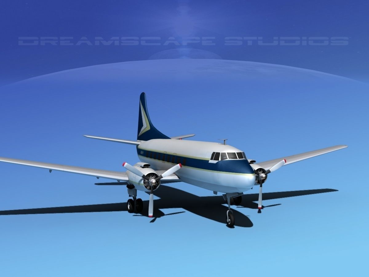Martin 202 Executive 2 3D model_6