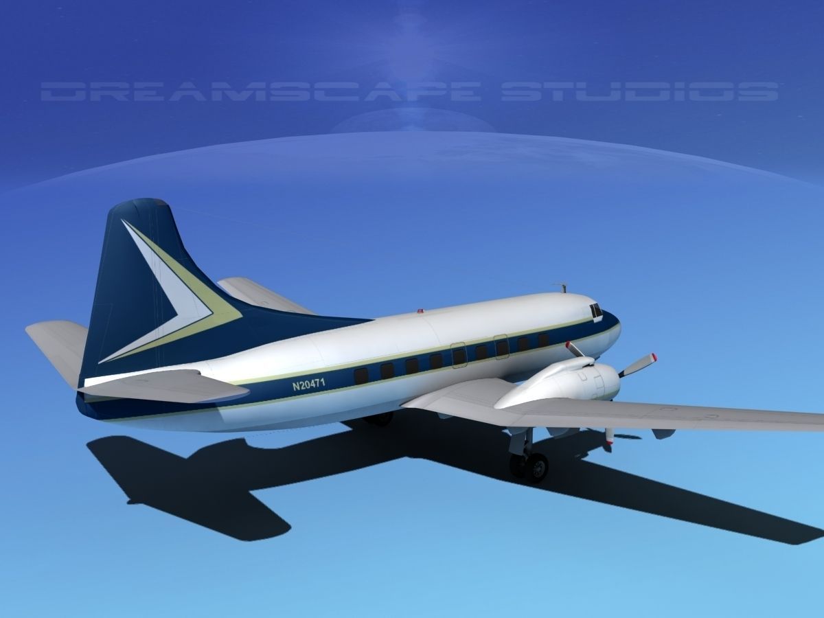 Martin 202 Executive 2 3D model_5