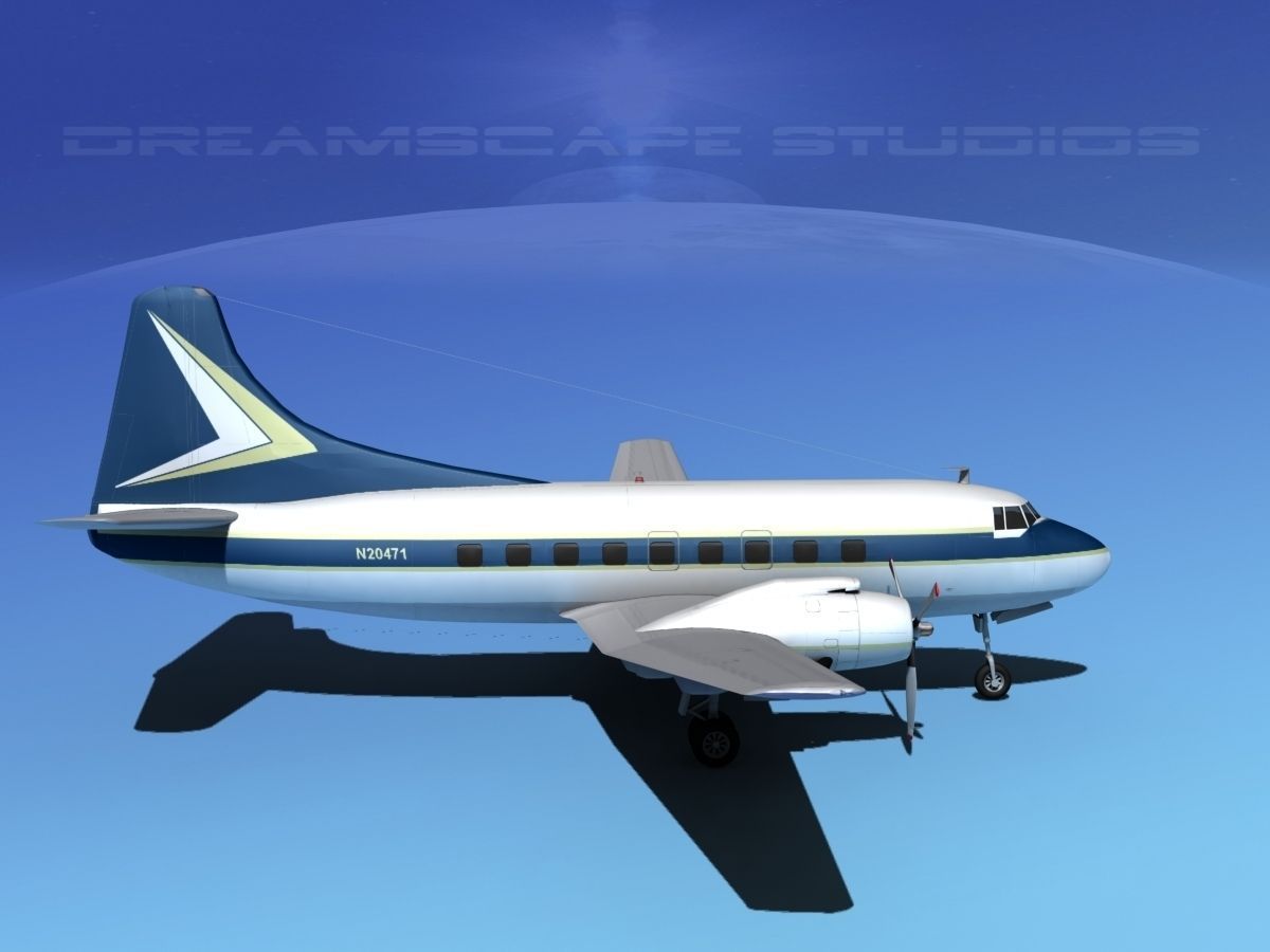 Martin 202 Executive 2 3D model_10