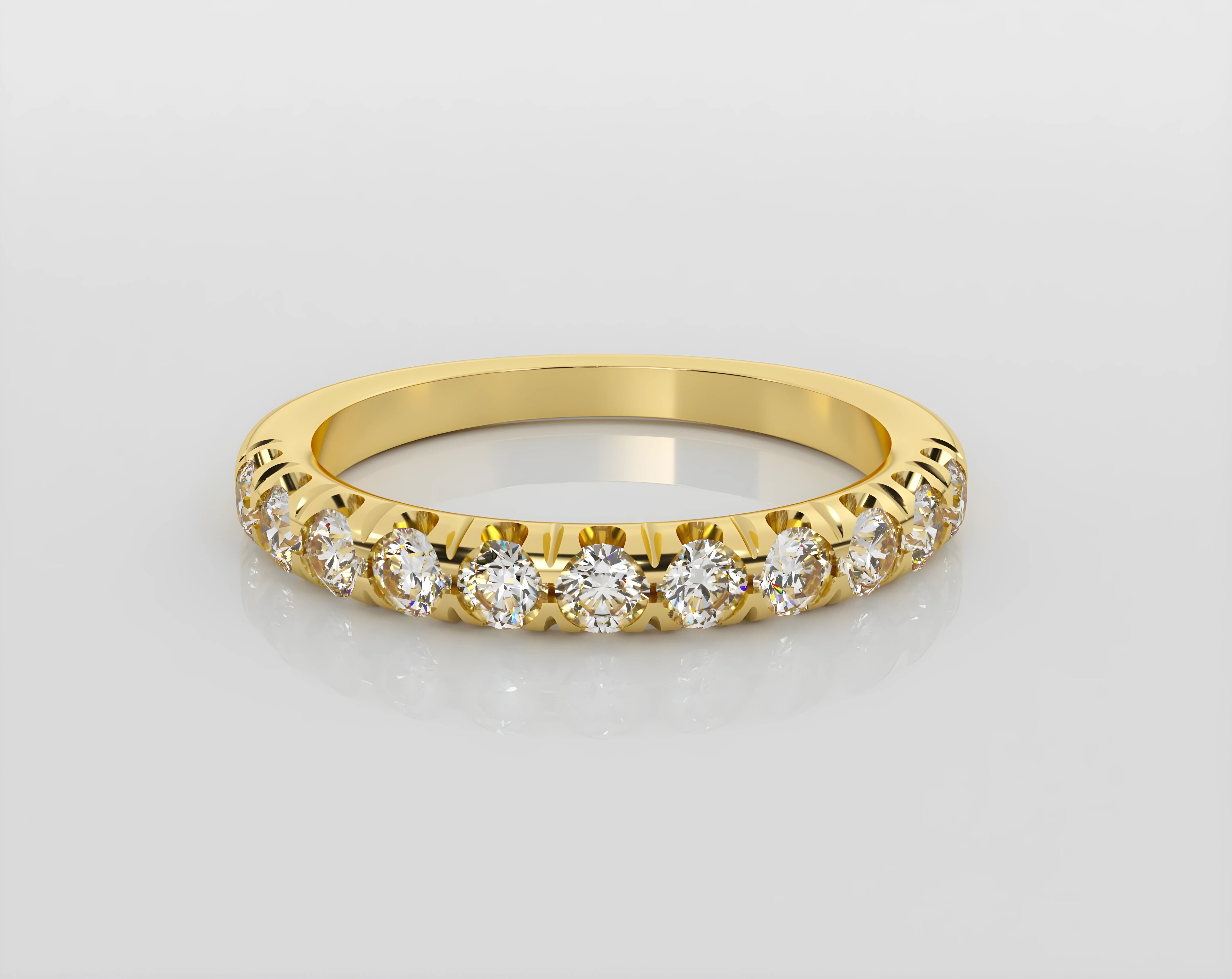 Italian band diamond ring 3dm stl render detail 3D print model_2
