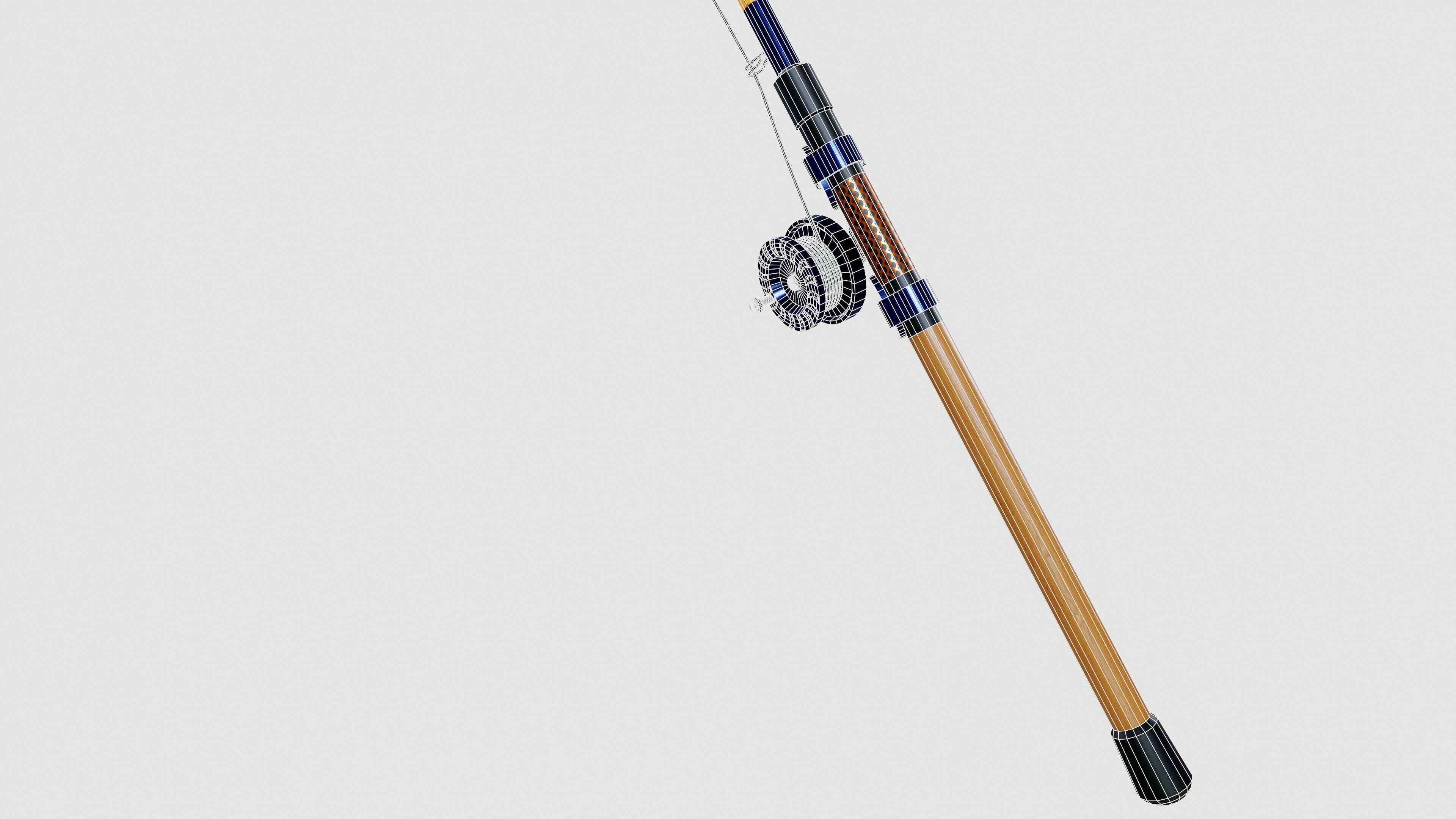 Fishing rod 3D model_7