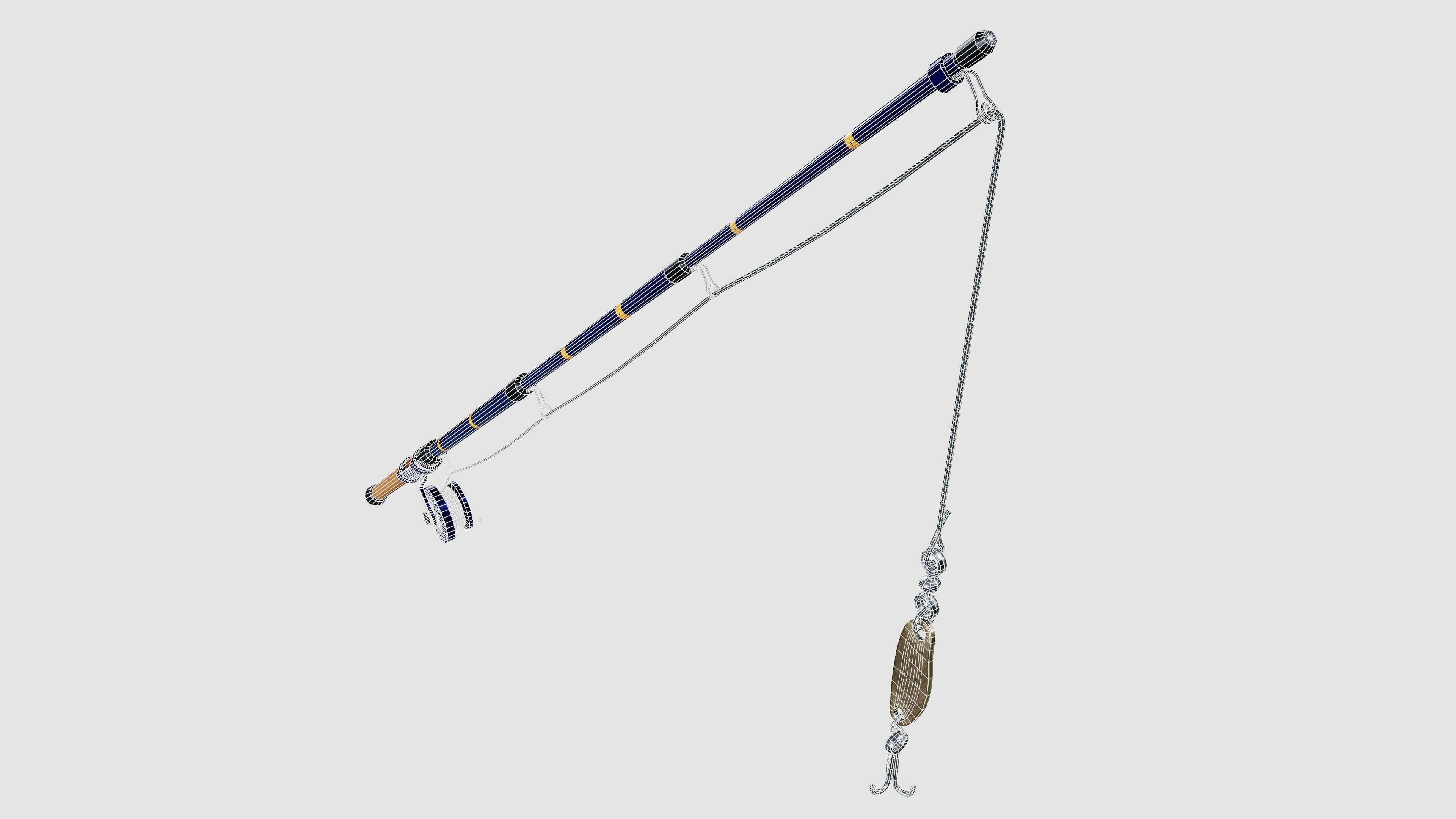 Fishing rod 3D model_6