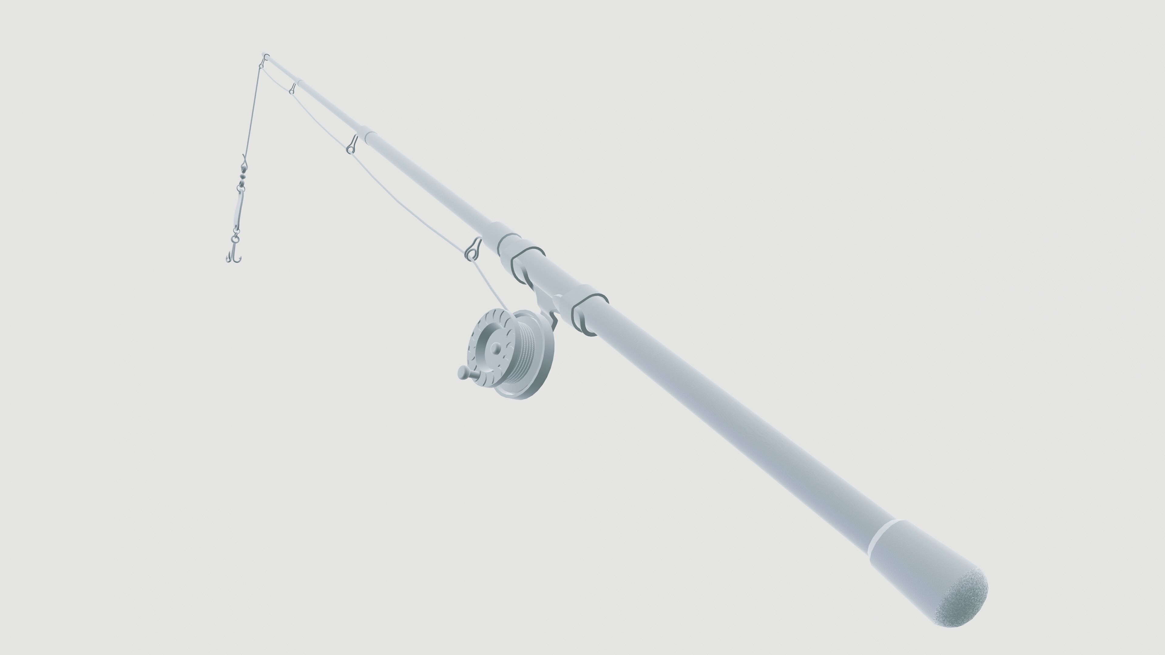 Fishing rod 3D model_5
