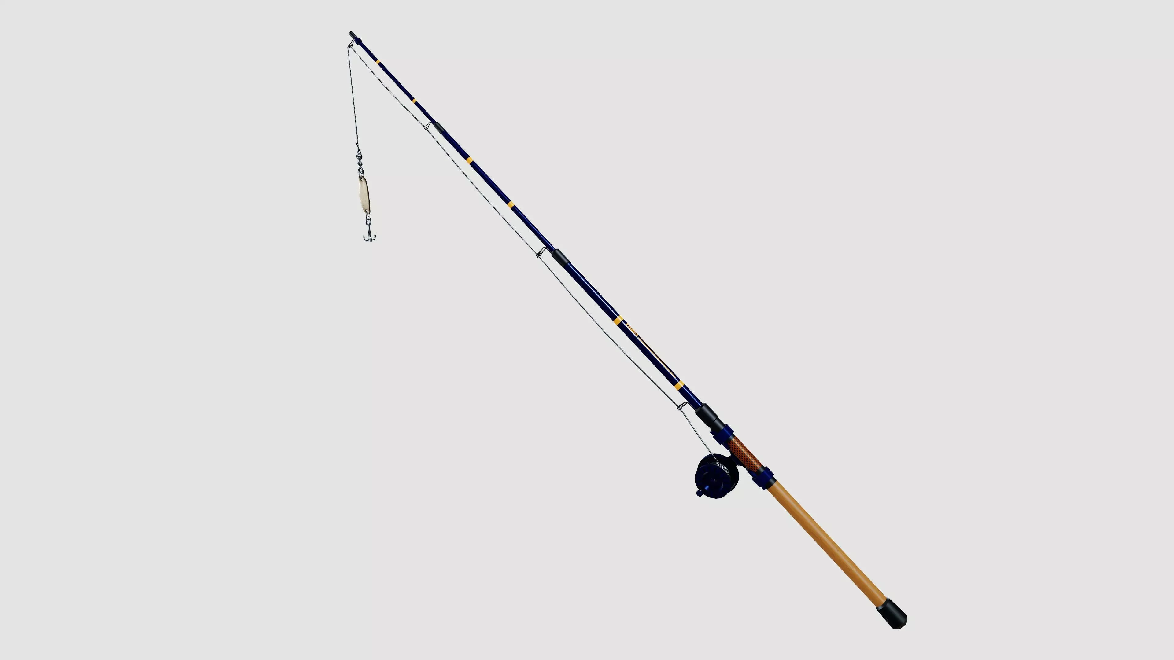 Fishing rod 3D model_0