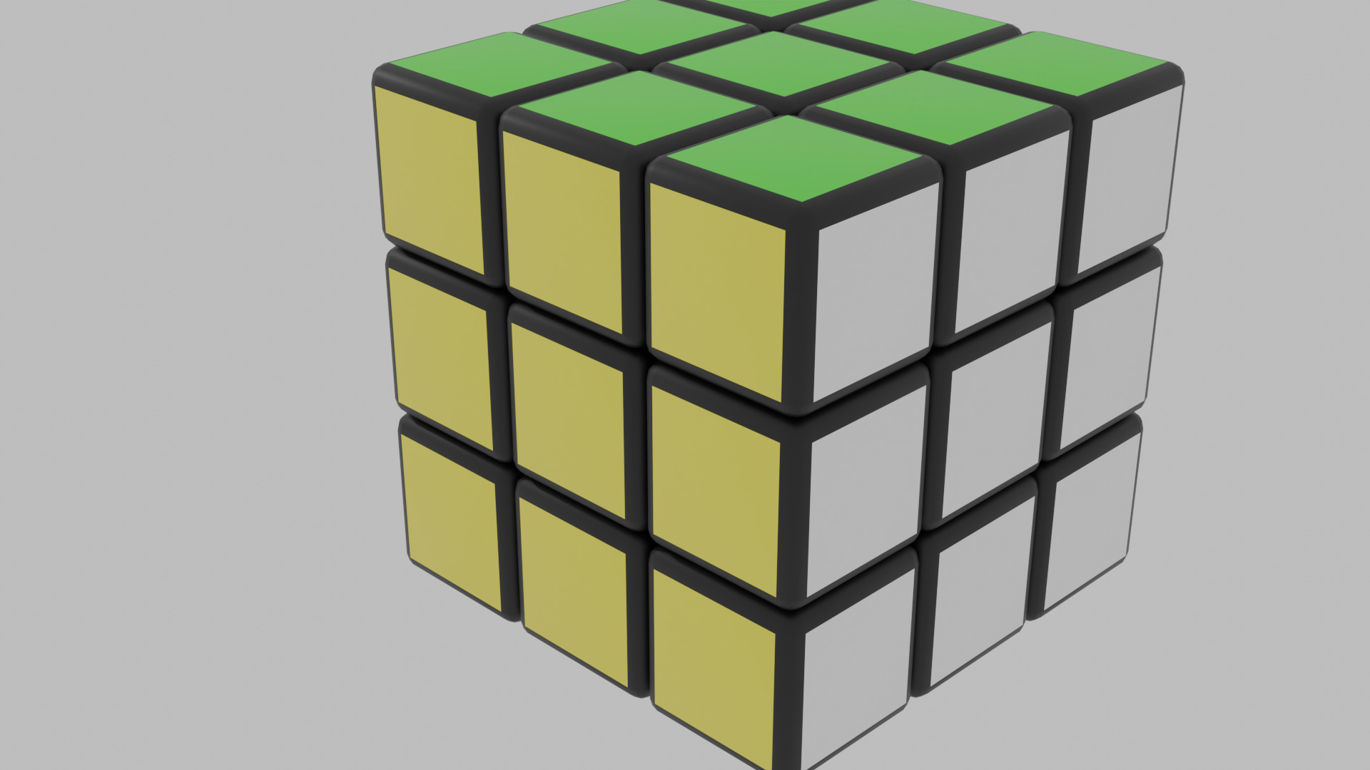 Rubics Cube by 3ddigitalarts Low-poly 3D model_2