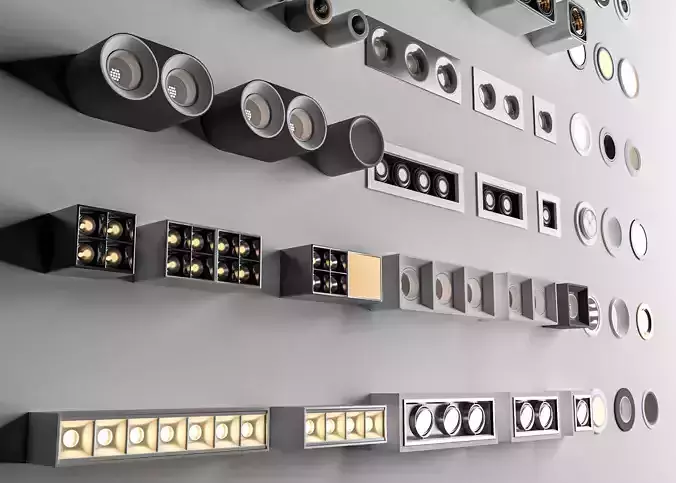 Downlight and Spotlight Set 2 - 3ds Max and Vray Renderer