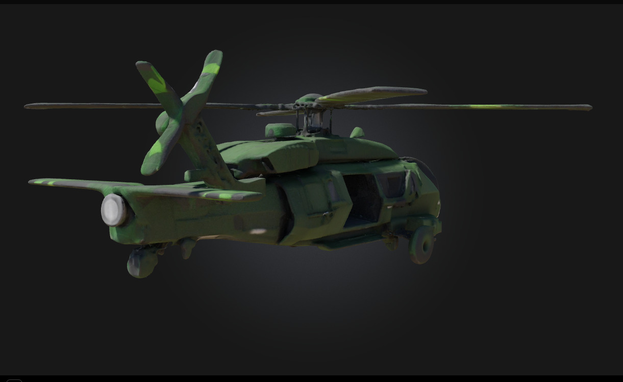 Stealth Chopper on Standby Silent Guardian Ready for Action 3D model_3