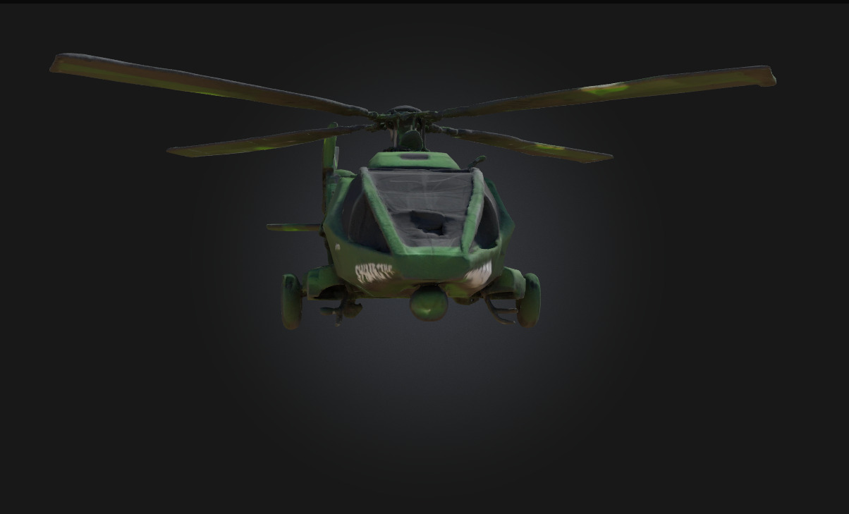 Stealth Chopper on Standby Silent Guardian Ready for Action 3D model_9