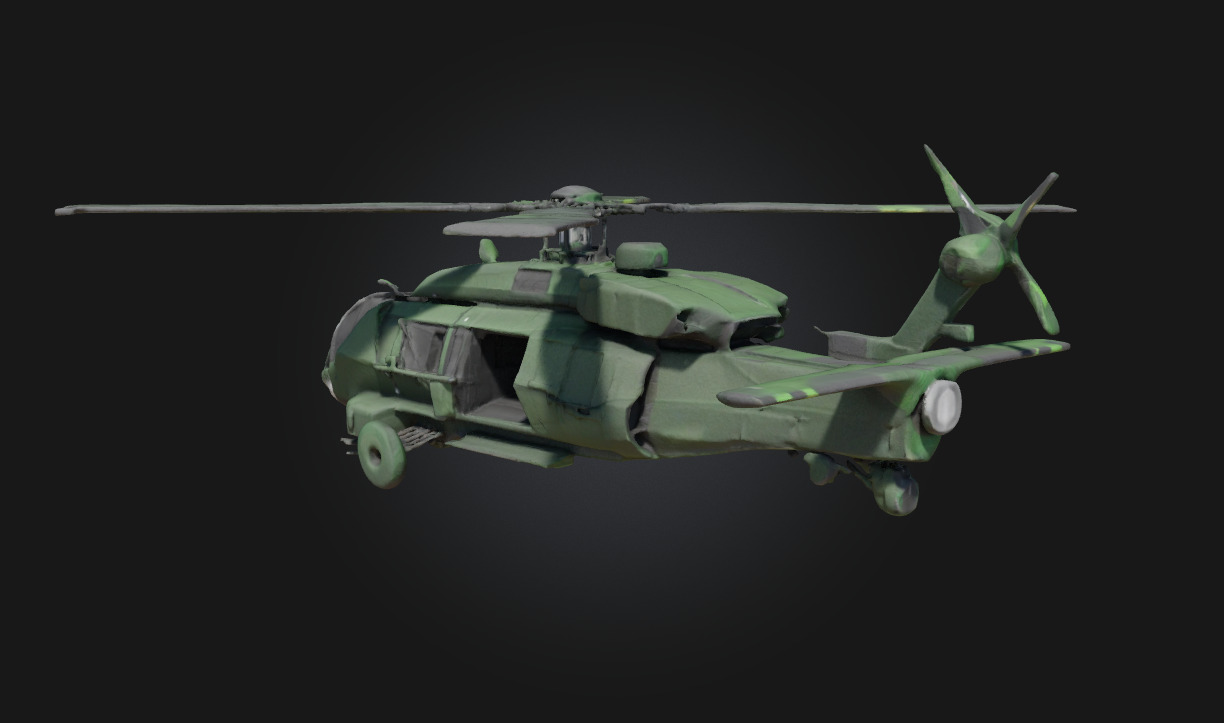 Stealth Chopper on Standby Silent Guardian Ready for Action 3D model_4