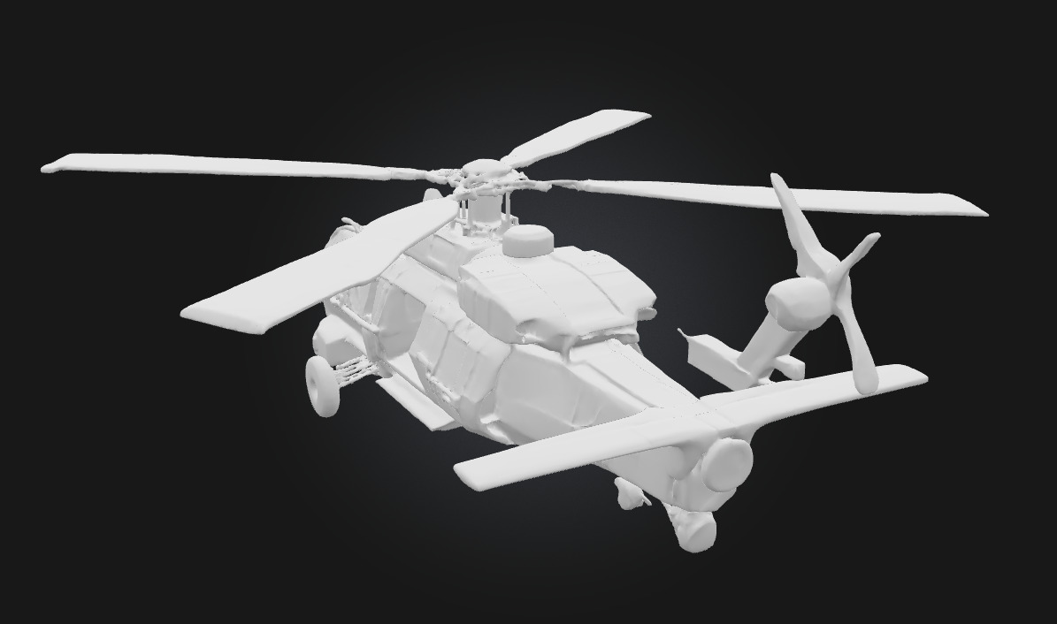 Stealth Chopper on Standby Silent Guardian Ready for Action 3D model_17