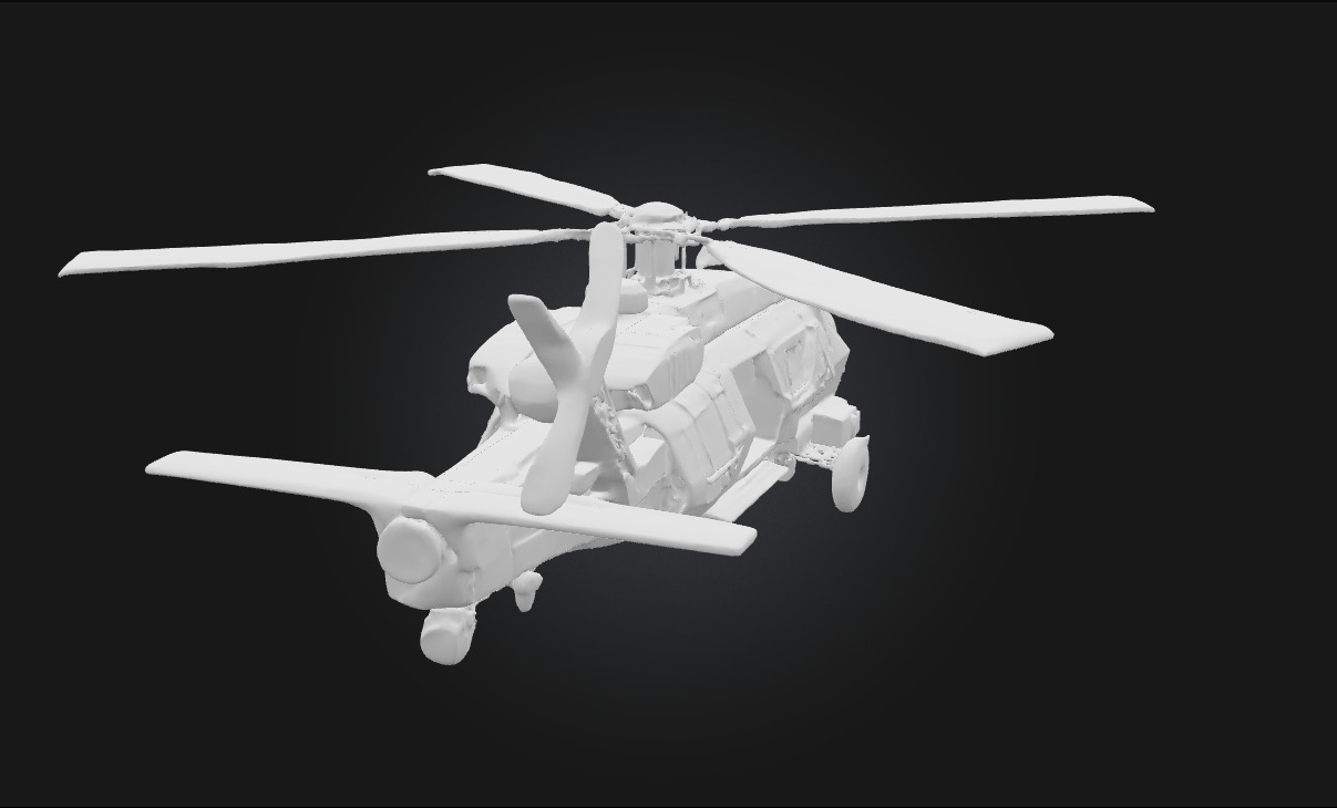 Stealth Chopper on Standby Silent Guardian Ready for Action 3D model_16